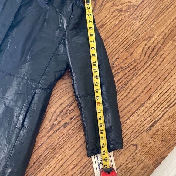 Wilda New York USA Genuine Black Leather Fully Lined Coat Women’s Size Large New - Picture 15 of 15